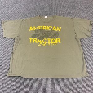 Detla T Shirt Mens 2XL Green Short Sleeve American Tractor Faded Farmer Farming‎